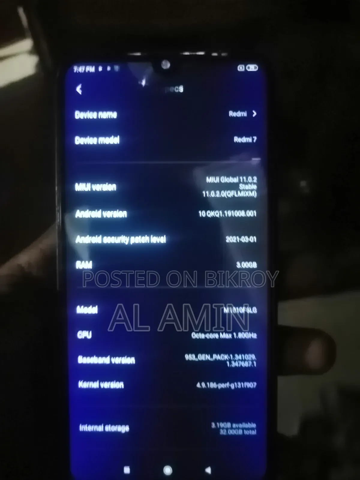 Xiaomi Redmi 7 32 GB Black
