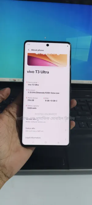 Vivo T3 Ultra 256 GB Black