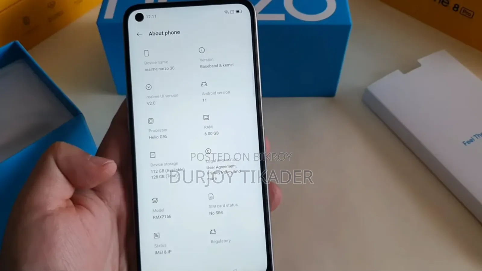 রিয়েলমি নারজো ১২৮ জিবি সিলভার