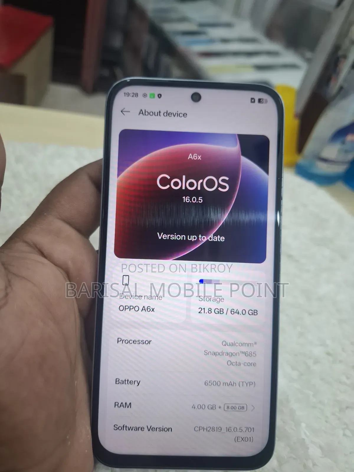 Oppo A6x 64 GB White