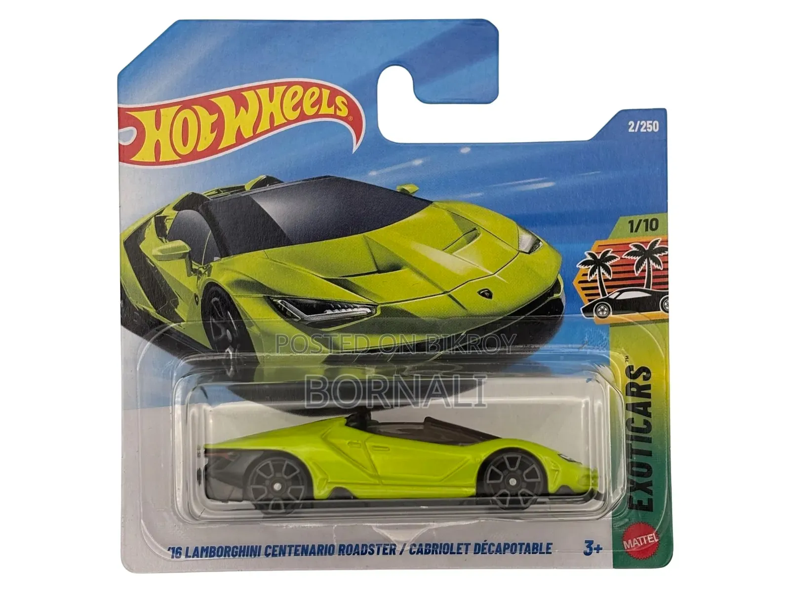 Hot Wheels Lamborghini Centenario Roadster 2/250 Exoticcars Set 1/10
