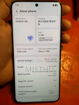 Honor 200 256 GB Blue