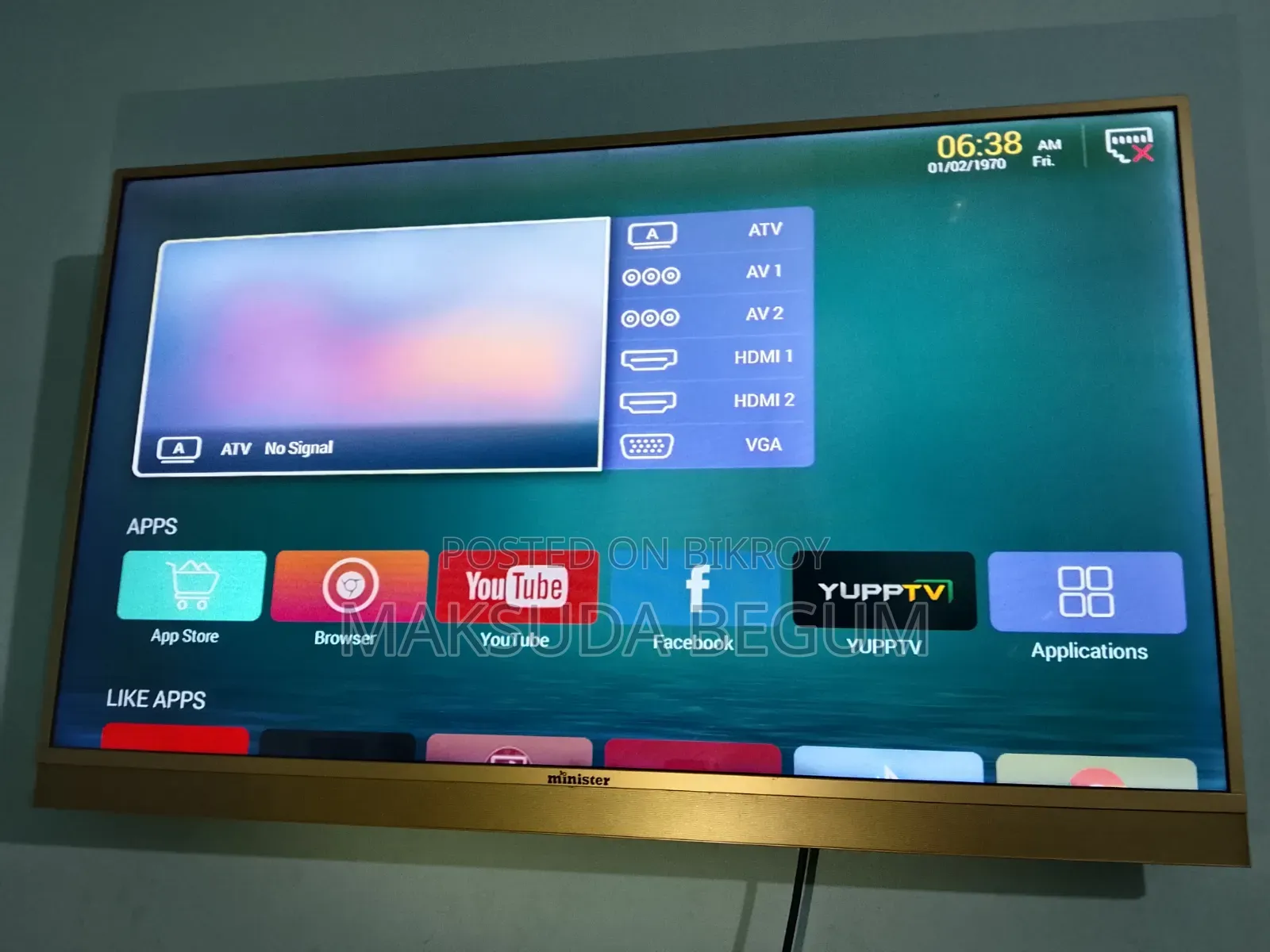 Minister 43" Smart Android LED TV L43S800 – Wi-Fi – Good Condition