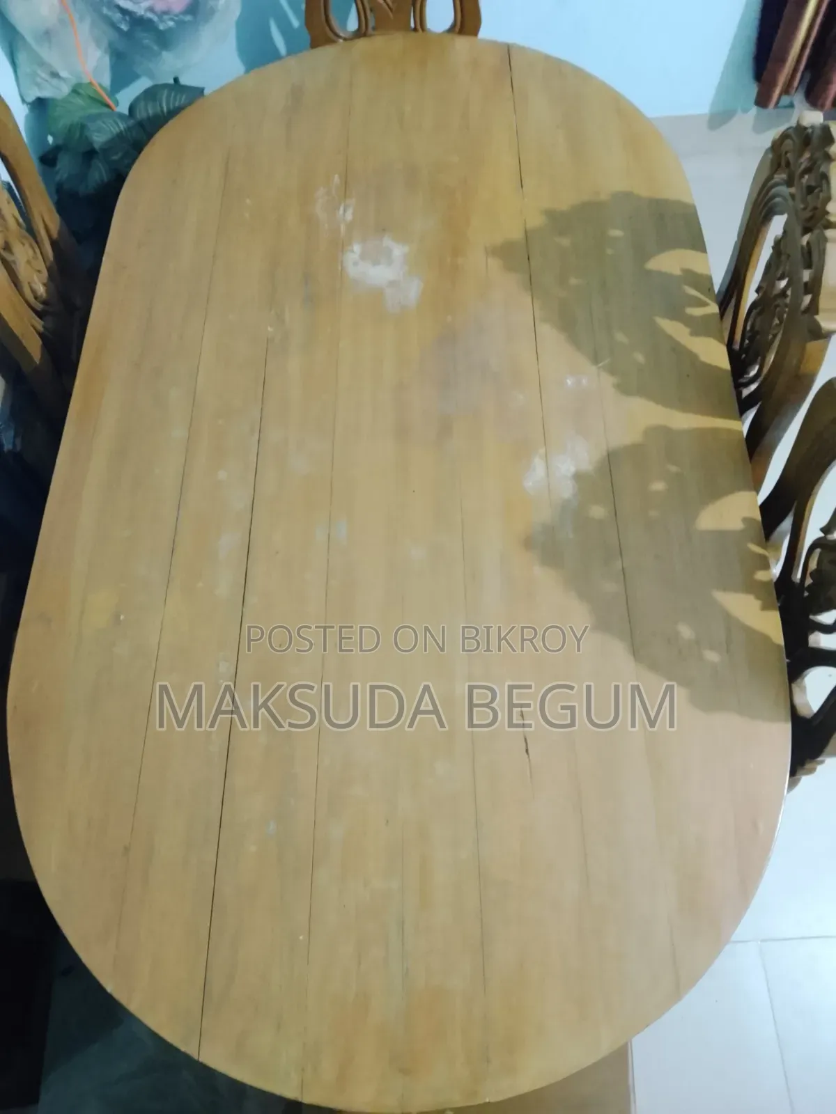 100% Segun Wood 6 Seater Dining Table Set | 6 Chairs