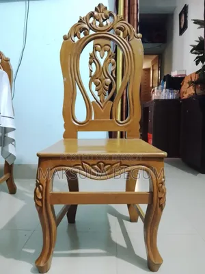 100% Segun Wood 6 Seater Dining Table Set | 6 Chairs