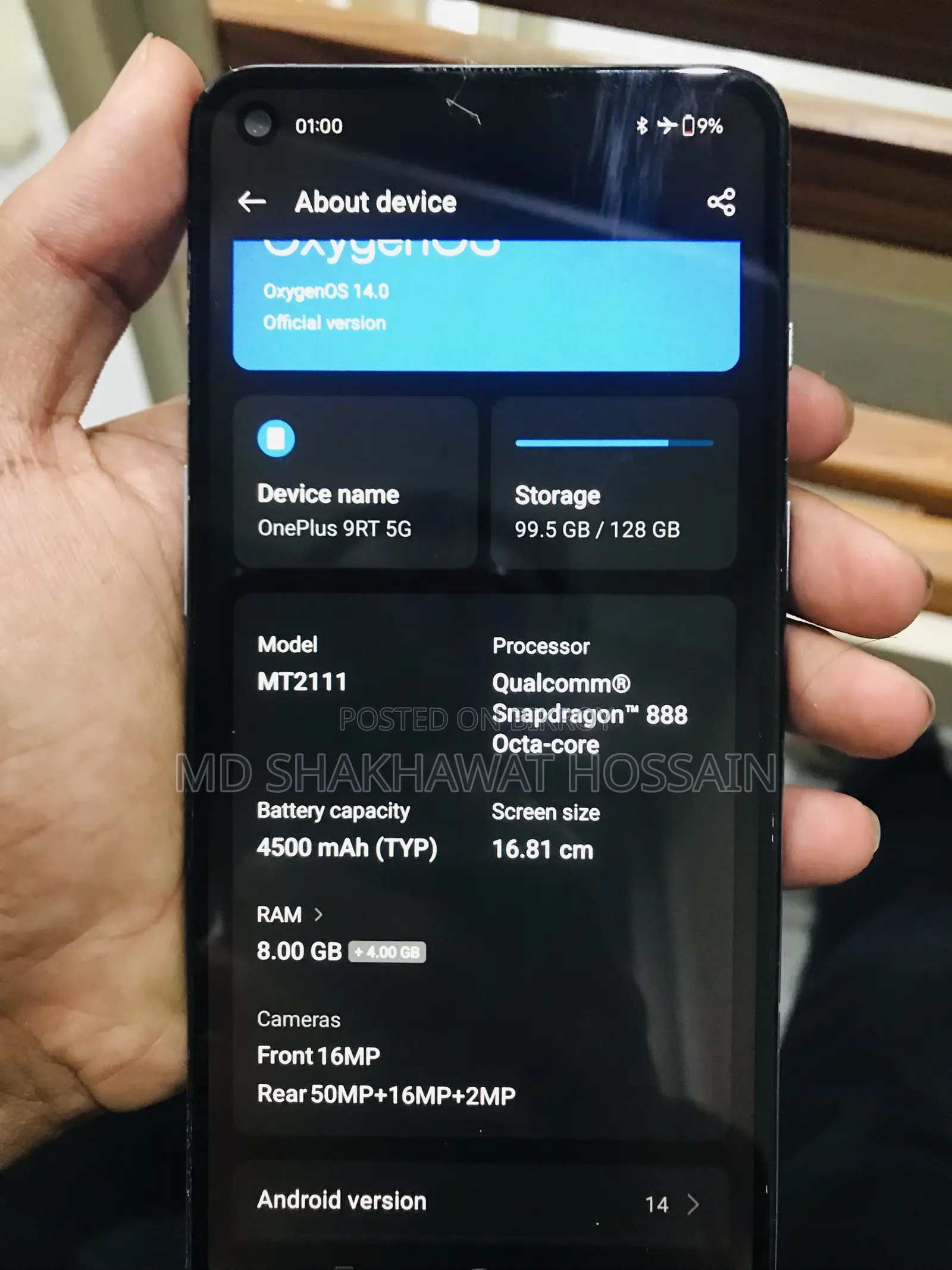 OnePlus 9RT 5G 128 GB Silver