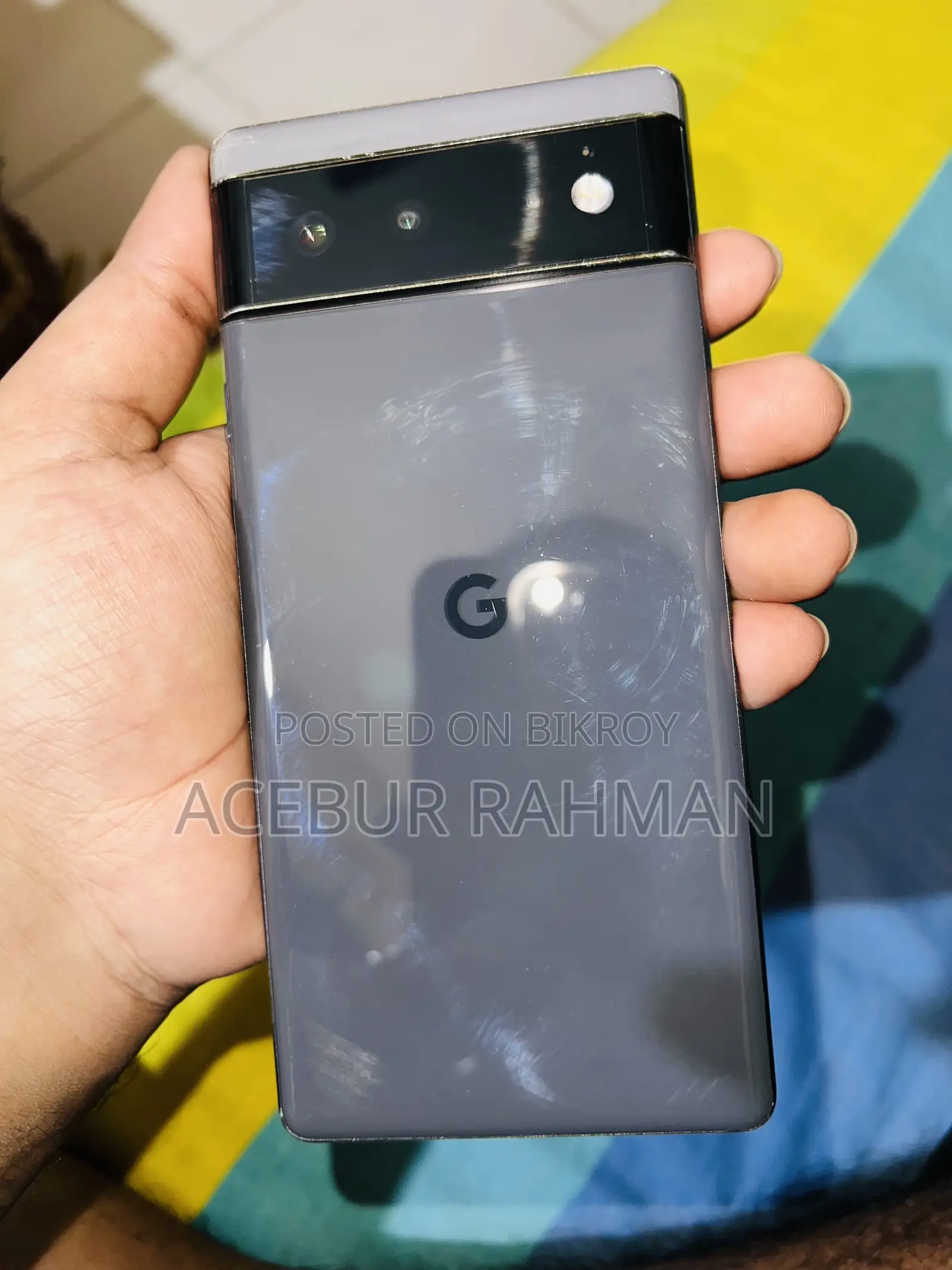 গুগল পিক্সেল ৬ ১২৮ জিবি ব্ল্যাক