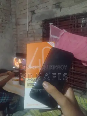 নতুন টেকনো স্পার্ক ৪০ প্রো+ ২৫৬ জিবি সিলভার