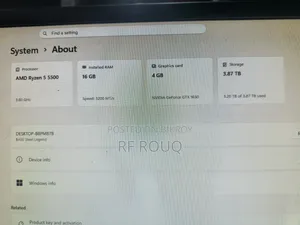 Desktop Computer 16GB AMD Ryzen SSD 256GB