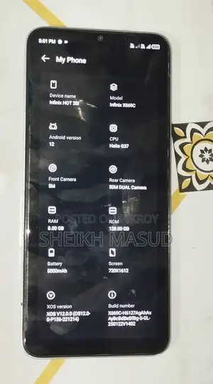Infinix Hot 30i 128 GB White
