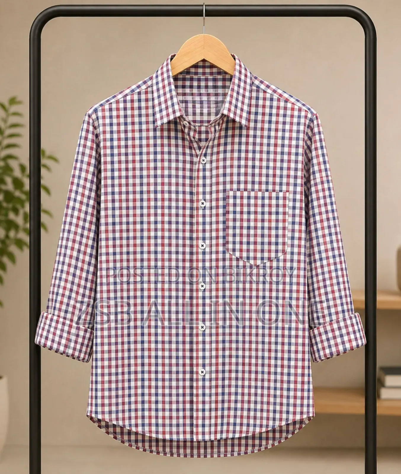 Formal Official Cotton Check Shirt