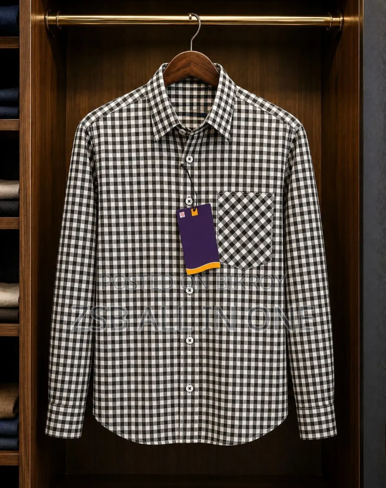 Formal Official Cotton Check Shirt