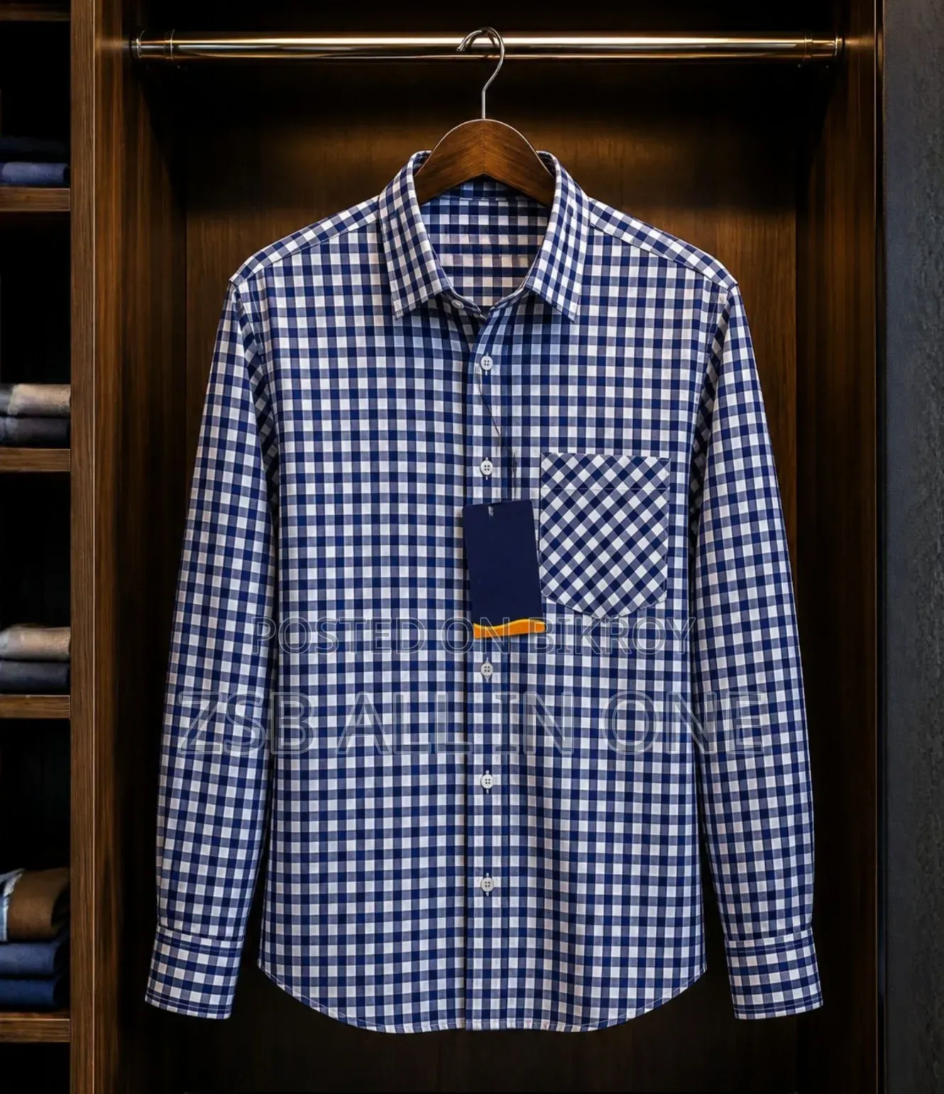Formal Official Cotton Check Shirt