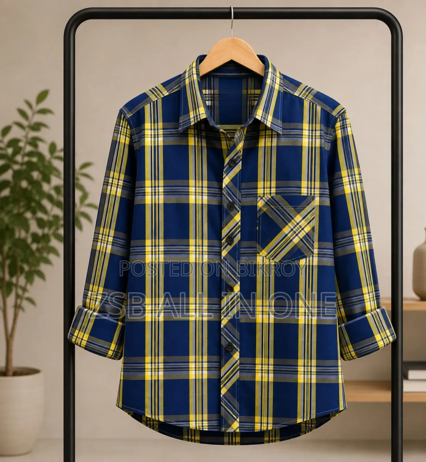 Formal Official Cotton Check Shirt