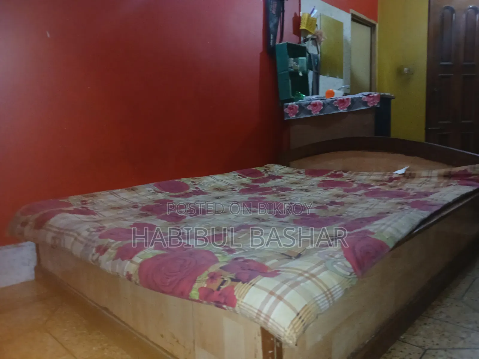 Used Box Bed and Jajim and Size(6×5)feet