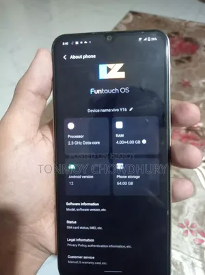 Vivo Y16 64 GB Rose Gold