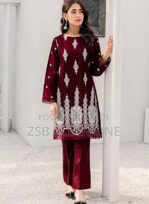 কটন এমব্রয়ডারি টু পিস