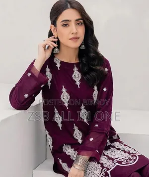 কটন এমব্রয়ডারি টু পিস