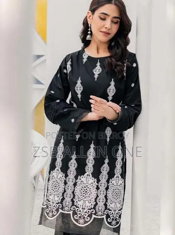 কটন এমব্রয়ডারি টু পিস