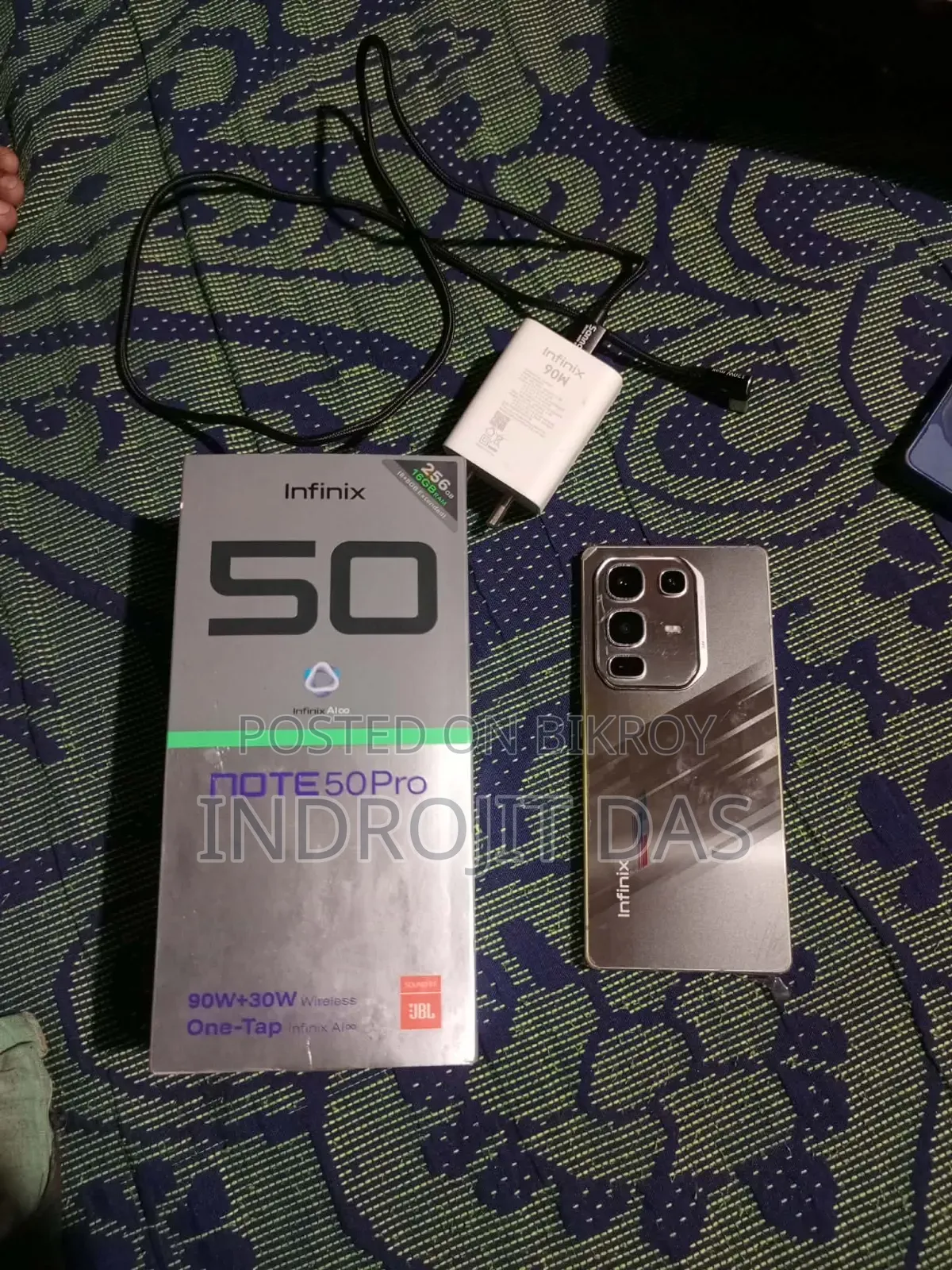 ইনফিনিক্স নোট ৫০ প্রো ২৫৬ জিবি সিলভার