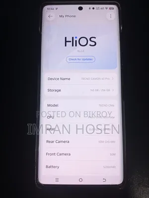 Tecno Camon 40 Pro 5G 256 GB Silver