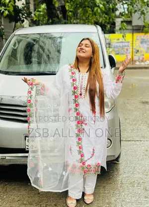 কটন এমব্রয়ডারি থ্রি পিস