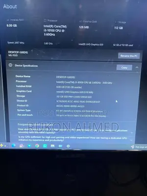 ডেস্কটপ কম্পিউটার ৮জিবি ইন্টেল কোর আই৩ এসএসডি ১২৮জিবি