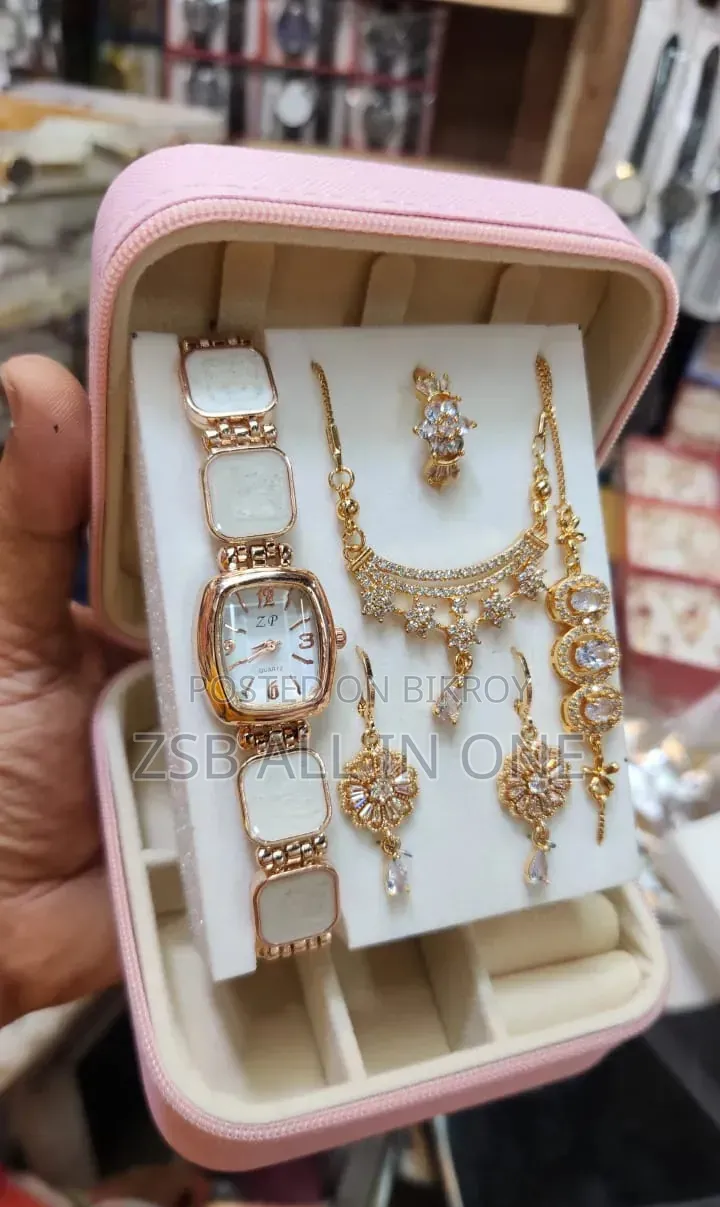 ❤️ Eye-Catching 6-in-1 Jewelry and Watch Set ❤️