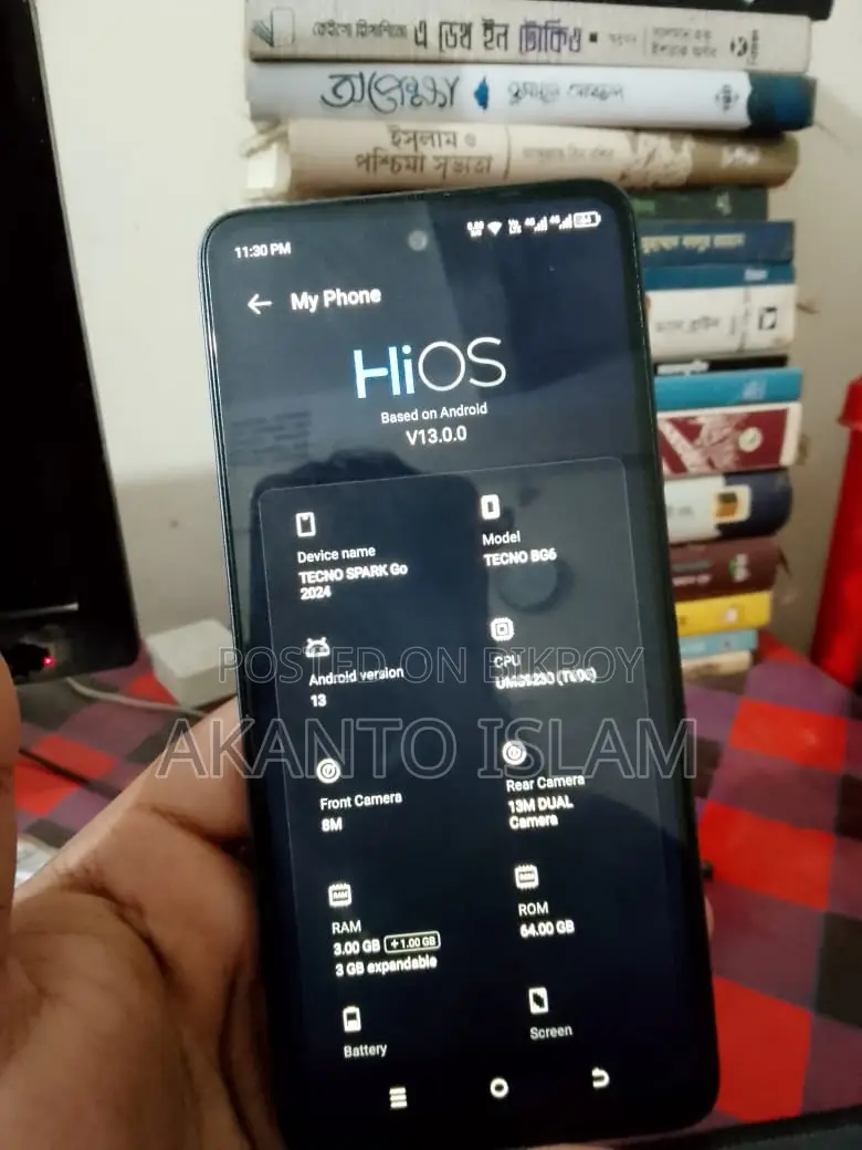 টেকনো স্পার্ক গো ৬৪ জিবি ব্ল্যাক