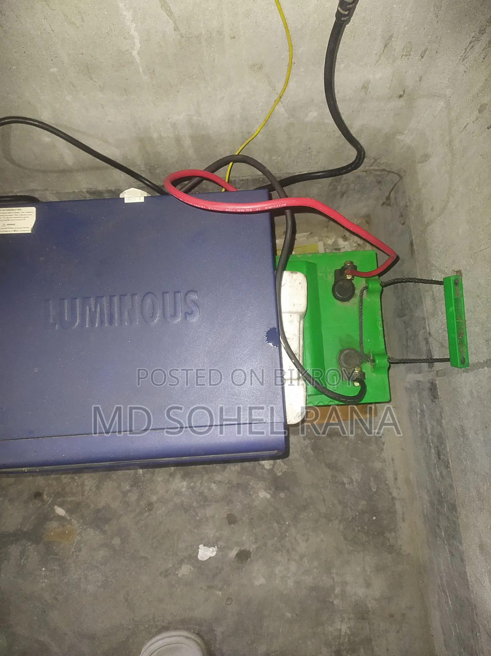 Luminous IPS Optimus 1250+ Hamko Battery 170 Ahm