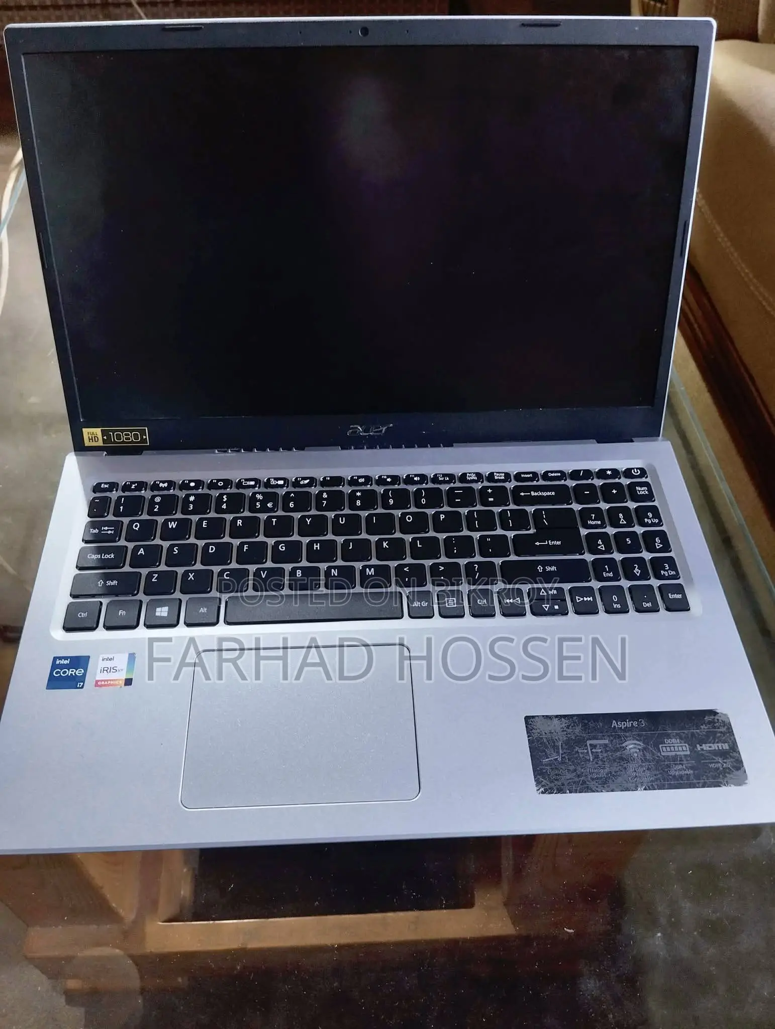 Laptop Acer Aspire 3 8GB Intel Core I7 SSD 512GB