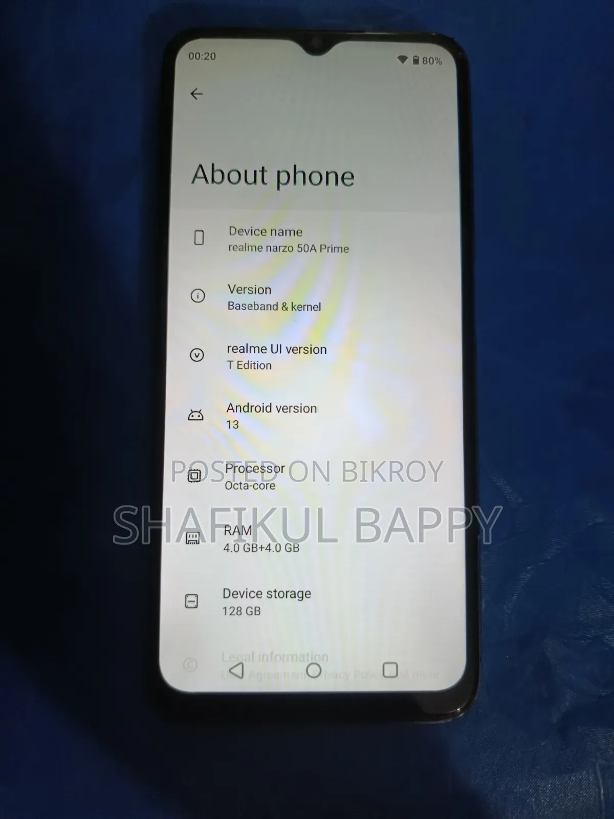 রিয়েলমি নারজো ৫০এ প্রাইম ১২৮ জিবি ব্ল্যাক