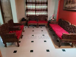 Burmese Teak Wood Carved Sofa Set Imported from Myanmar