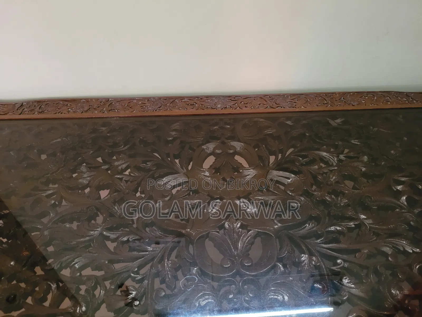 Burmese Teak Wood Carved Sofa Set Imported from Myanmar