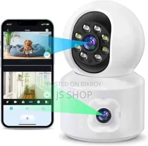 V380 4mp ওয়াইফাই আইপি ক্যামেরা ডুয়াল-লেন্স ডুয়াল স্ক্রিন পিটিজেড ক্যামেরা 1080p এইচডি