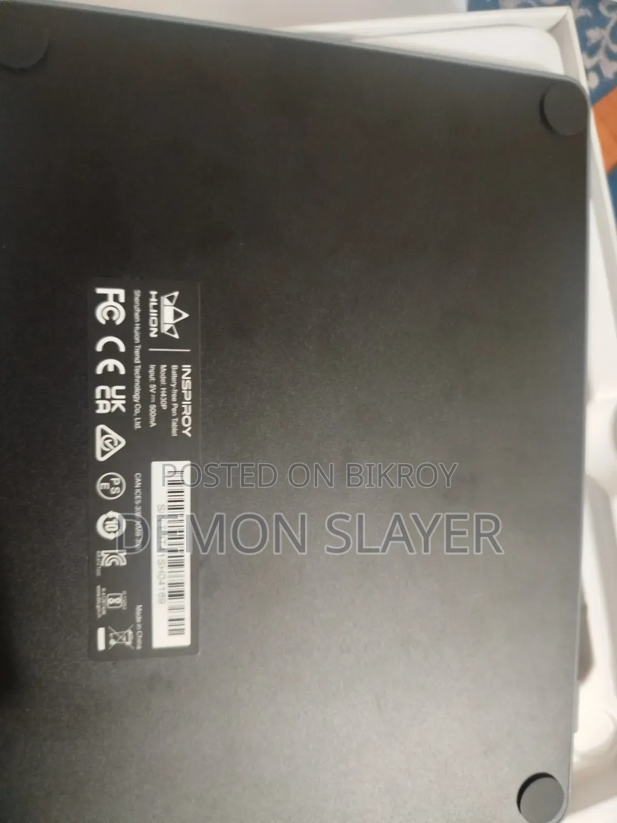 Huion Inspiroy H430P Graphics Tablet – Fresh Condition (Full Boxed)