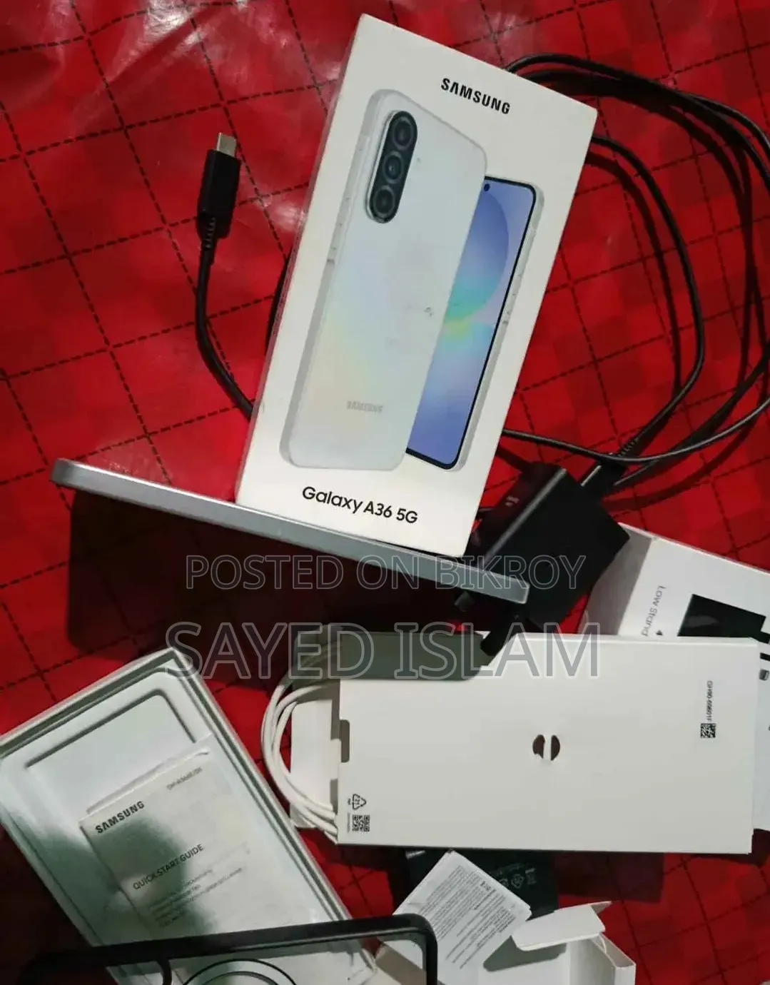 স্যামসাং গ্যালাক্সি এ৩৬ ২৫৬ জিবি হোয়াইট