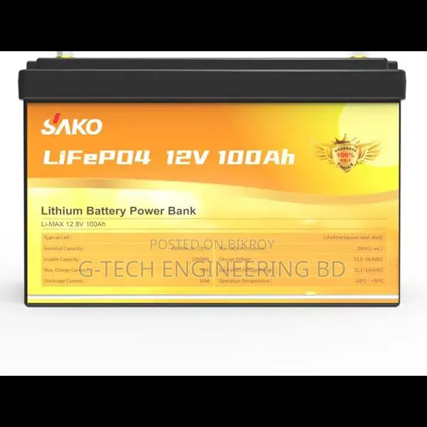 Sako Li-Max 12.8V 100AH LiFePo4 Battery