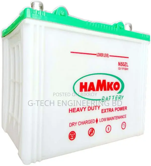 Hamko N50ZL Lead Acid Car Battery