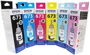Epson 673 Original 6 Pcs Set Printer Ink Bottle Refill