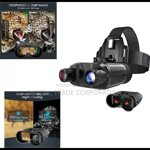 NV8160 Night Vision Infrared Digital Binocular with Helmet