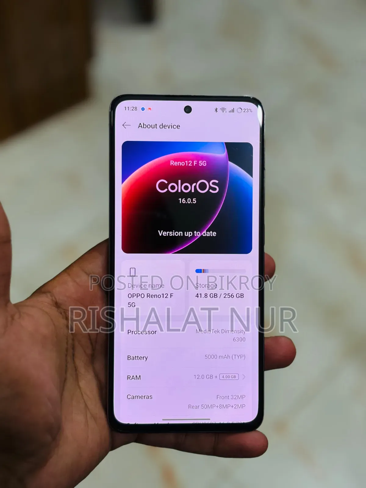 Oppo Reno12 F 256 GB Orange