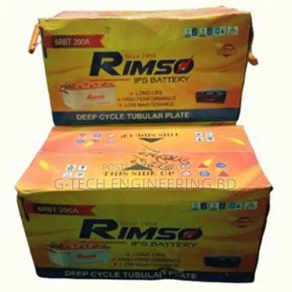 Rimso 6 RBT 200AH Tubular Solar IPS Battery