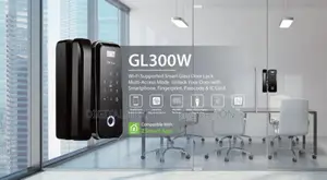 ZKTeco GL300W Fingerprint Wi-Fi Glass Door Smart Lock