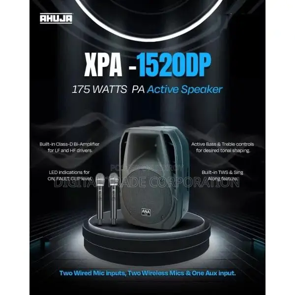 Ahuja XPA-1520DP Portable Wireless PA System