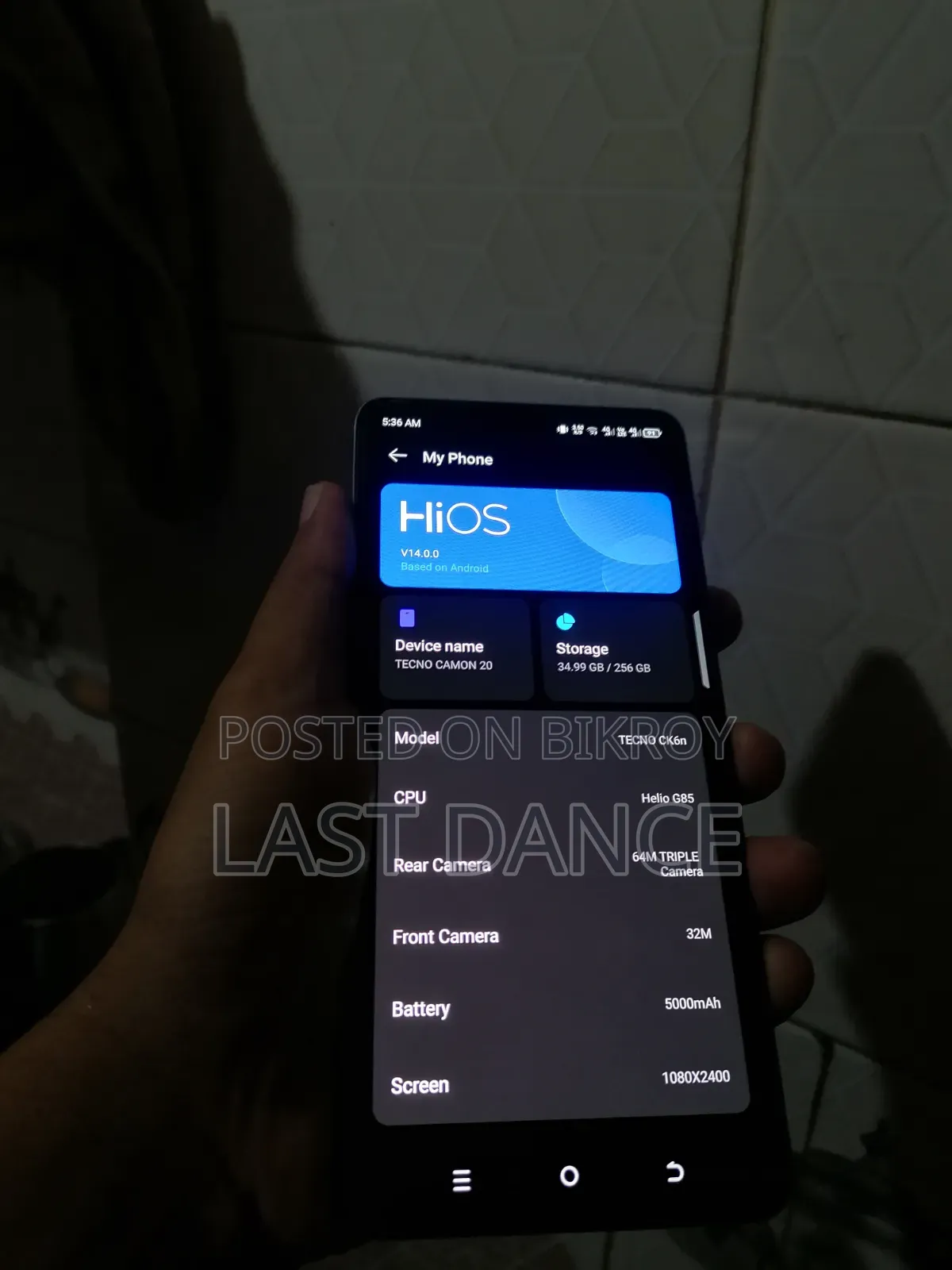 Tecno Camon 20 256 GB Blue