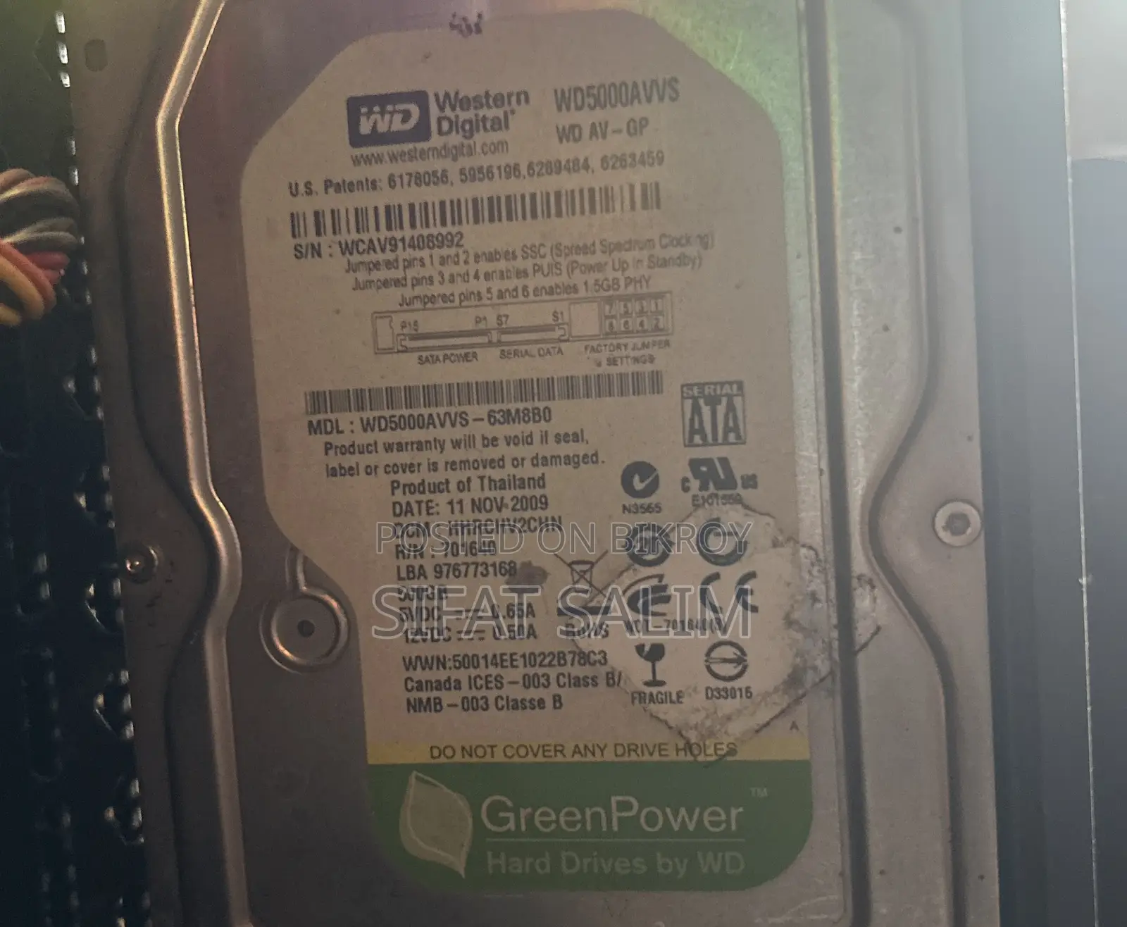 WD Hard Disk (Green Power)