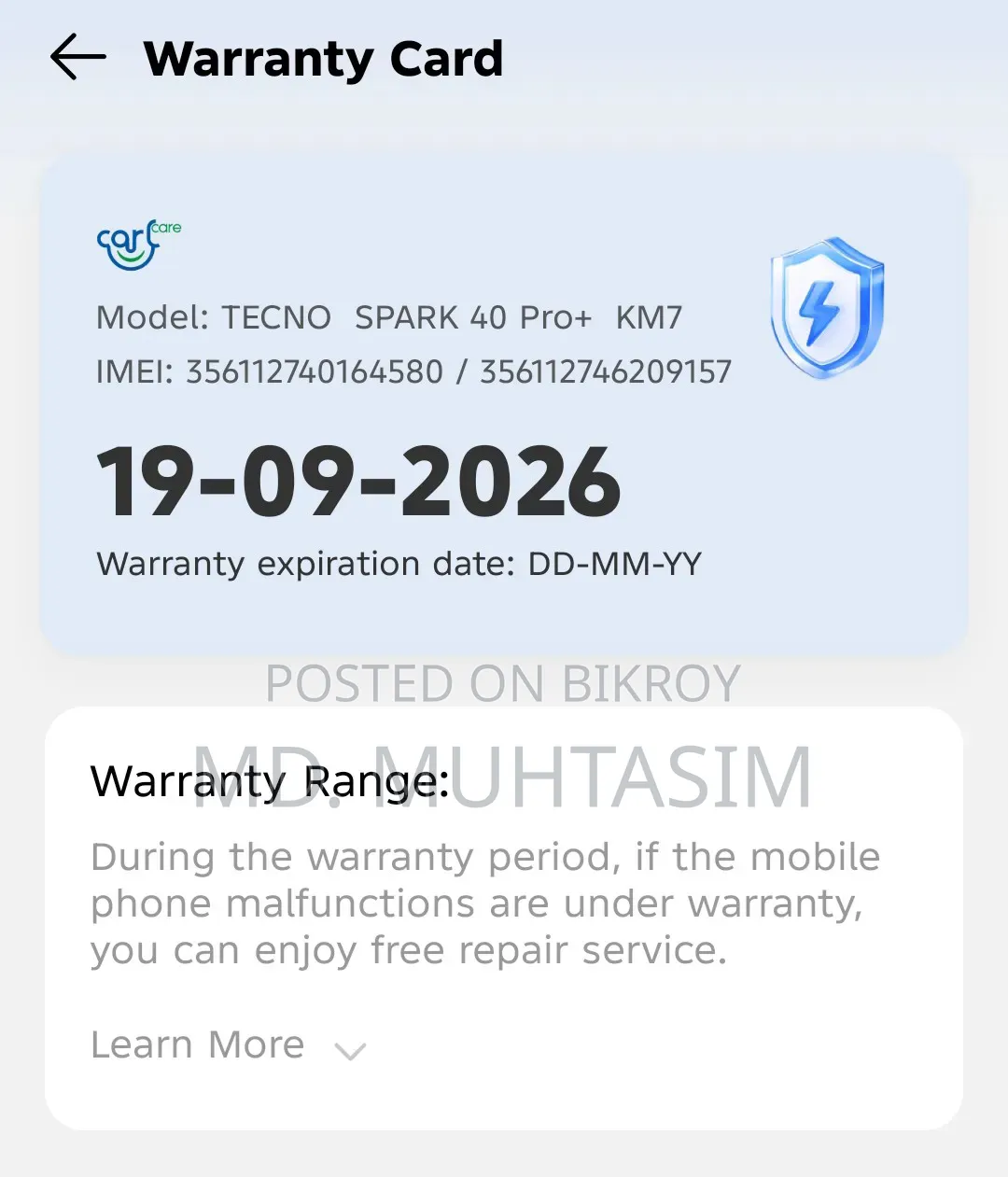Tecno Spark 40 Pro+ 256 GB