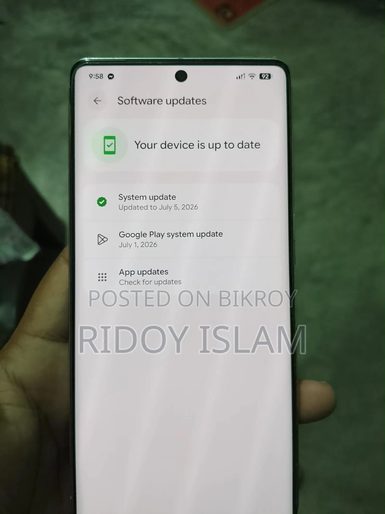 গুগল পিক্সেল ৭ প্রো ১২৮ জিবি গ্রিন