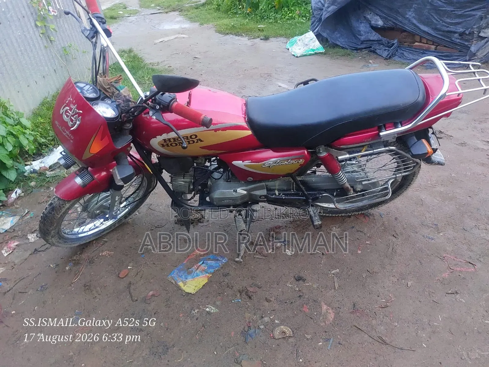 Hero Splendor 110 2017 Red